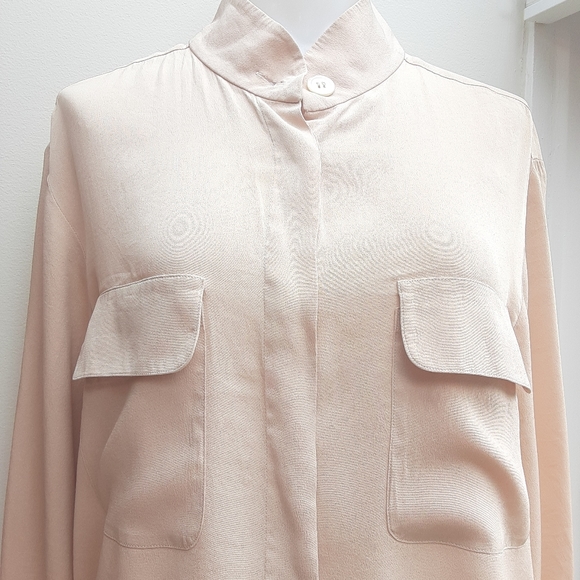 Christian Dior Vintage Silk Long Sleeve Shirt 12 - Picture 2 of 6